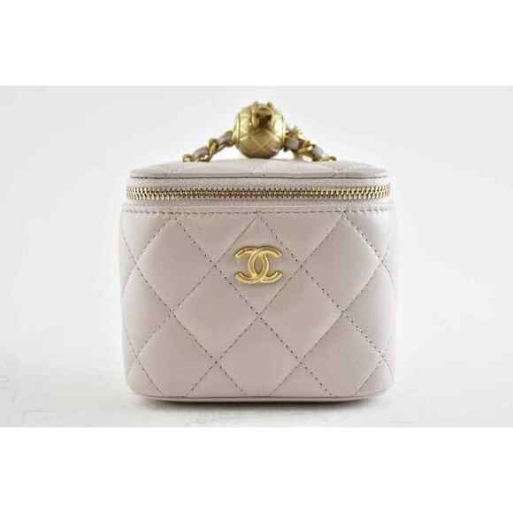 Chanel 21B Mini Purple Vanity Chain Gold Coco Pearl Crush Shoulder Crossbody Bag - Picture 4 of 12